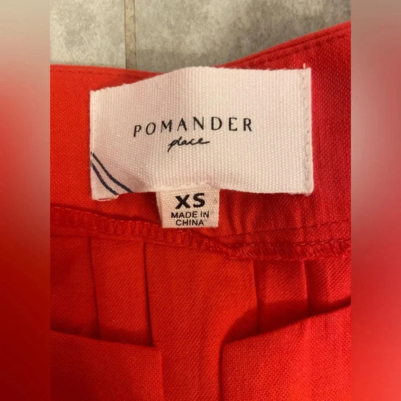 Pomander Place Red Finley Flutter Short Sleeve Top Size XS - Picture 7 of 10